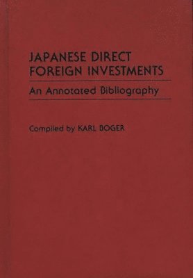 Japanese Direct Foreign Investments