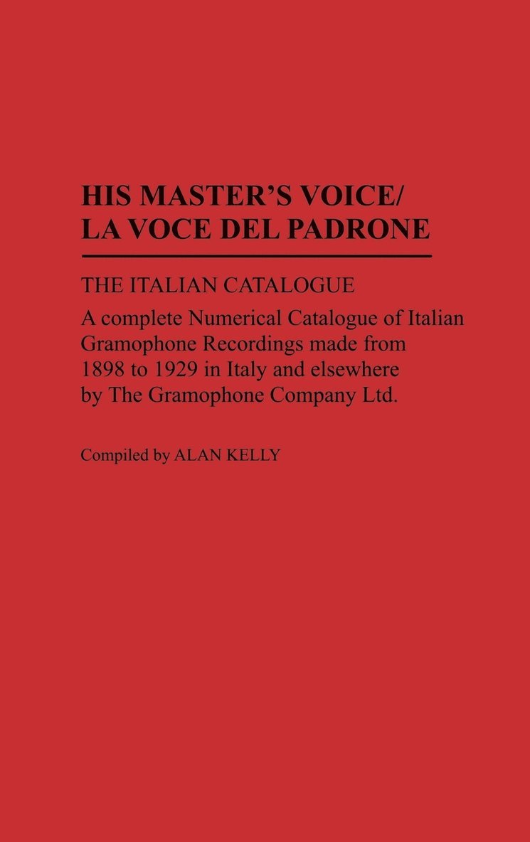 His Master's Voice/La Voce Del Padrone 1
