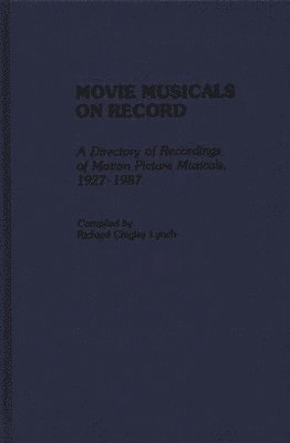 bokomslag Movie Musicals on Record