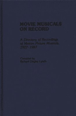 bokomslag Movie Musicals on Record