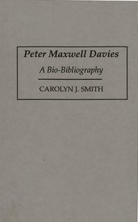 bokomslag Peter Maxwell Davies