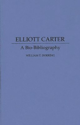 bokomslag Elliott Carter