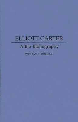 bokomslag Elliott Carter