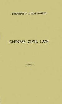 bokomslag Chinese Civil Law