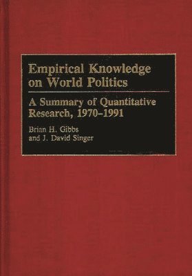 Empirical Knowledge on World Politics 1