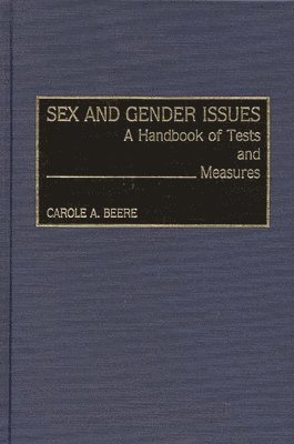 Carole A. Beere, Carole a. Beere - Sex and Gender Issues, Inbunden