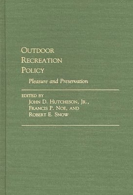 bokomslag Outdoor Recreation Policy