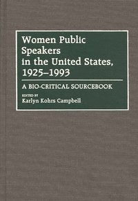 bokomslag Women Public Speakers in the United States, 1925-1993