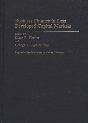 bokomslag Business Finance in Less Developed Capital Markets