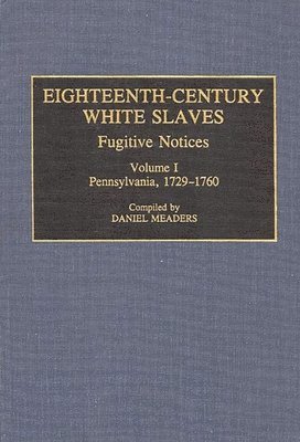 bokomslag Eighteenth-Century White Slaves