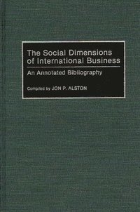 bokomslag The Social Dimensions of International Business