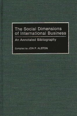 The Social Dimensions of International Business 1