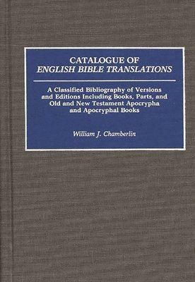 bokomslag Catalogue of English Bible Translations