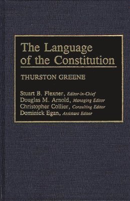 The Language of the Constitution 1