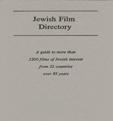 Unknown, Matthew Stevens - Jewish Film Directory, Inbunden