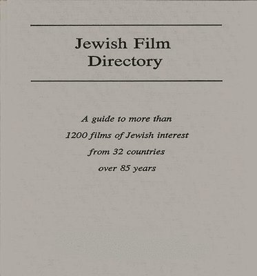 bokomslag Jewish Film Directory
