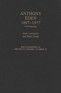 bokomslag Anthony Eden, 1897-1977
