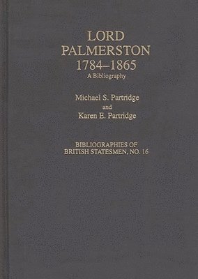 bokomslag Lord Palmerston, 1784-1865