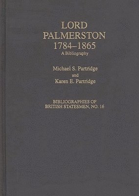 Lord Palmerston, 1784-1865 1