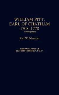 bokomslag William Pitt, Earl of Chatham, 1708-1778