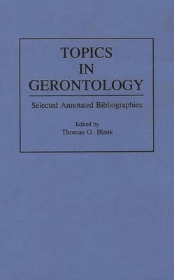 bokomslag Topics in Gerontology