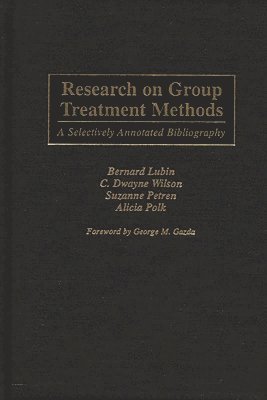 bokomslag Research on Group Treatment Methods