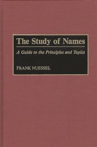 bokomslag The Study of Names
