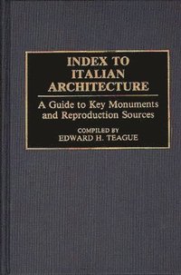 bokomslag Index to Italian Architecture