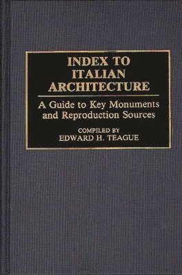 bokomslag Index to Italian Architecture