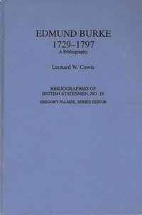 bokomslag Edmund Burke, 1729-1797