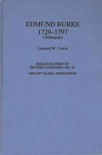 bokomslag Edmund Burke, 1729-1797
