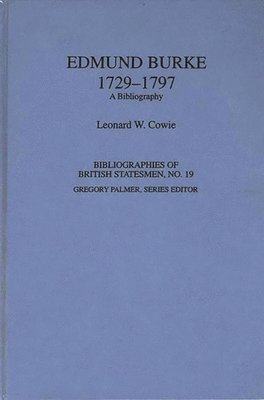 bokomslag Edmund Burke, 1729-1797