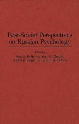 bokomslag Post-Soviet Perspectives on Russian Psychology