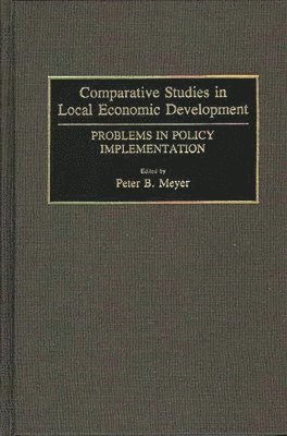 bokomslag Comparative Studies in Local Economic Development