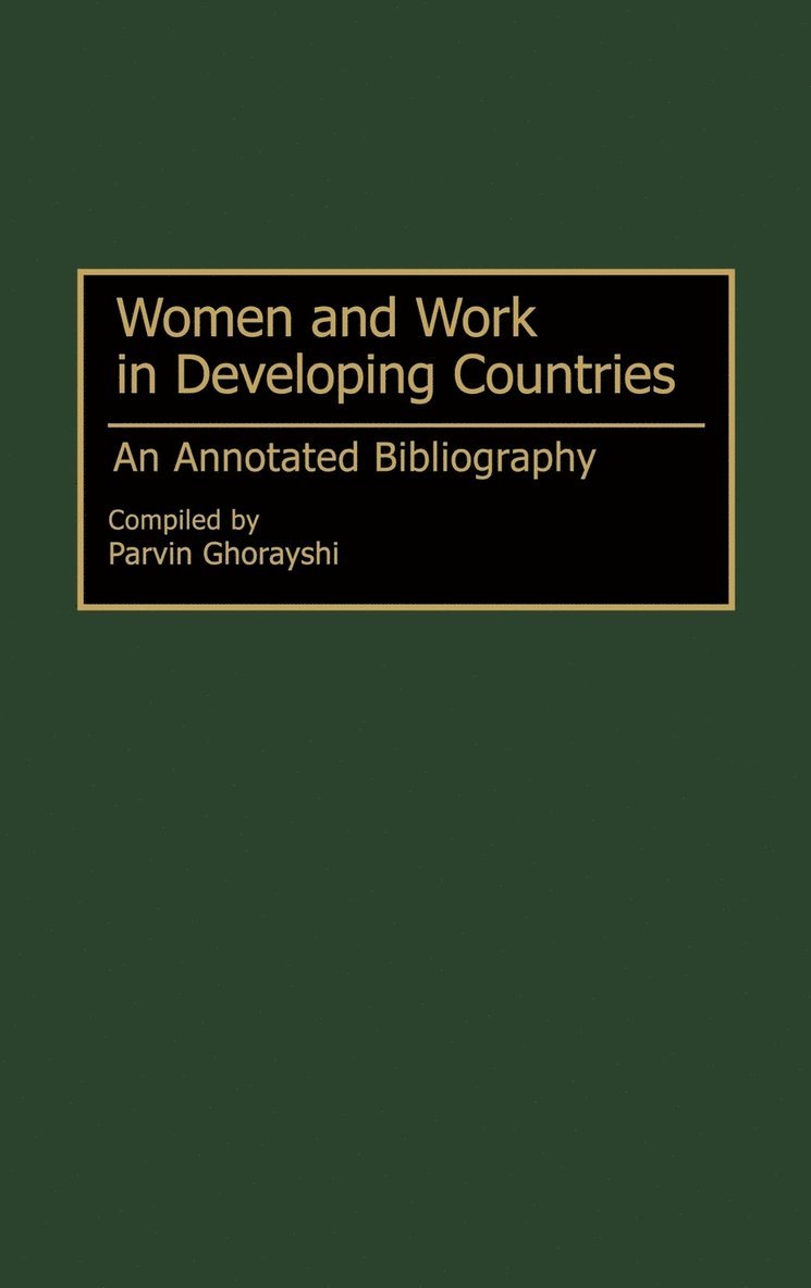 Women and Work in Developing Countries 1