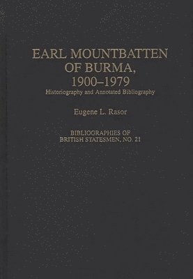 bokomslag Earl Mountbatten of Burma, 1900-1979