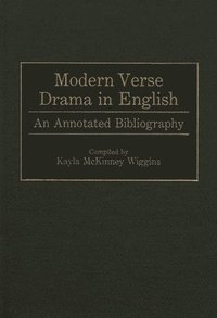 bokomslag Modern Verse Drama in English