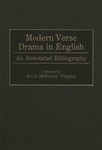 bokomslag Modern Verse Drama in English