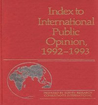 bokomslag Index to International Public Opinion, 1992-1993