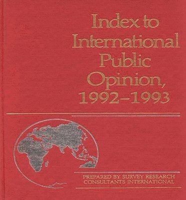 bokomslag Index to International Public Opinion, 1992-1993