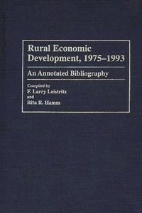 bokomslag Rural Economic Development, 1975-1993