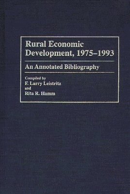 Rural Economic Development, 1975-1993 1