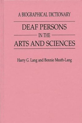 bokomslag Deaf Persons in the Arts and Sciences