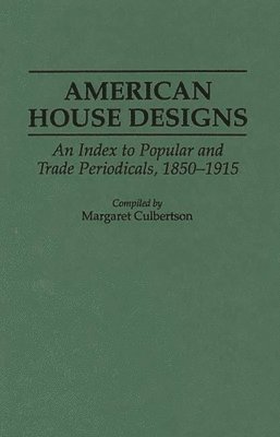 bokomslag American House Designs