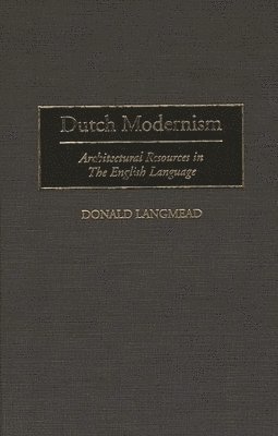 bokomslag Dutch Modernism