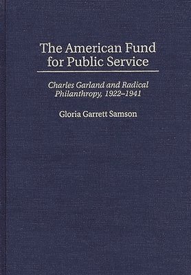 bokomslag American Fund for Public Service