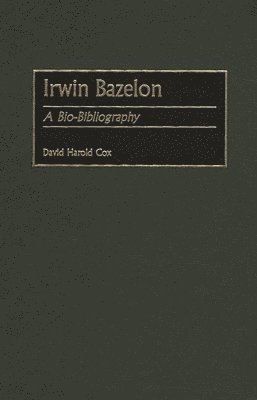 bokomslag Irwin Bazelon