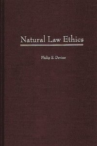 bokomslag Natural Law Ethics