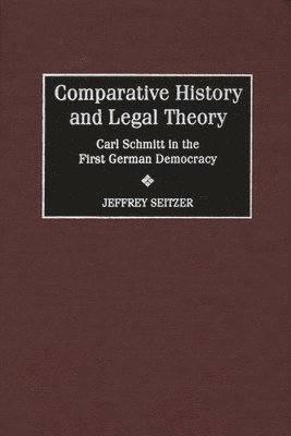 bokomslag Comparative History and Legal Theory