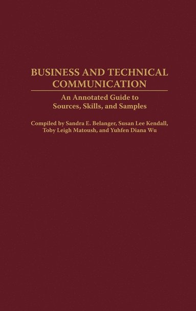 bokomslag Business and Technical Communication